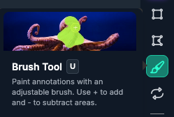Brush Tool (U) selection