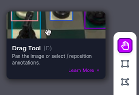 Drag Tool (D) selection