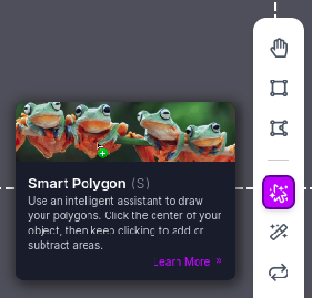 Smart Polygon (S) Tool selection