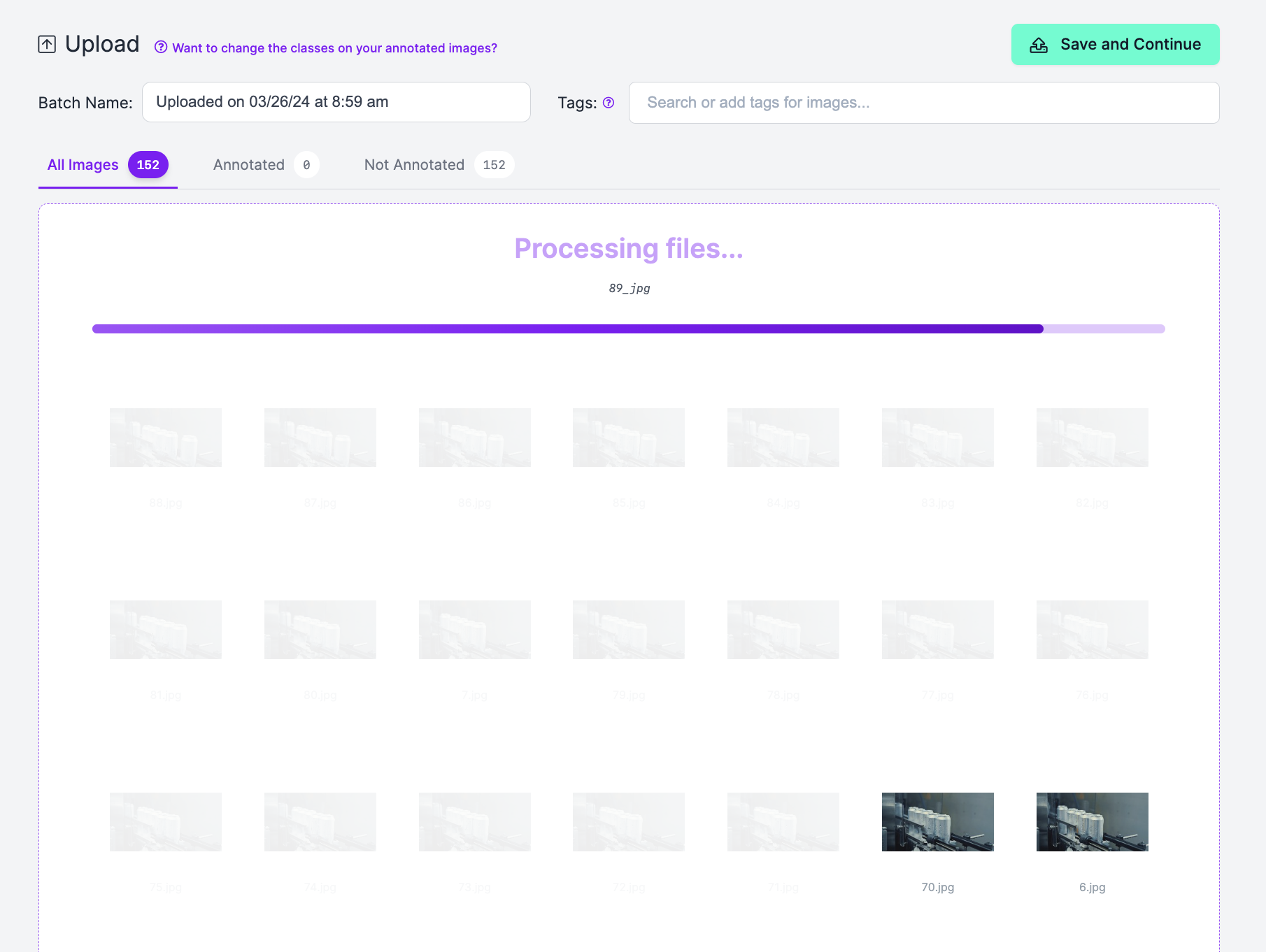 Uploading images into Roboflow