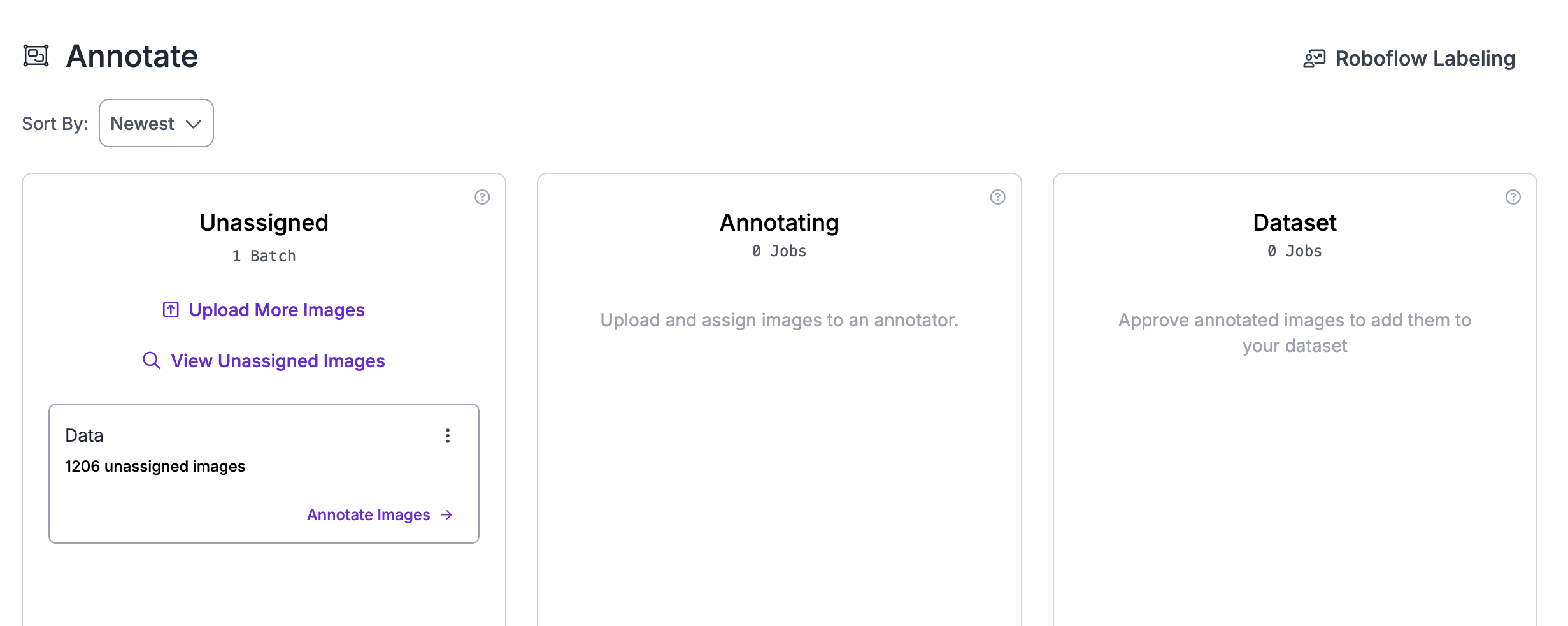 Uploaded data batches
